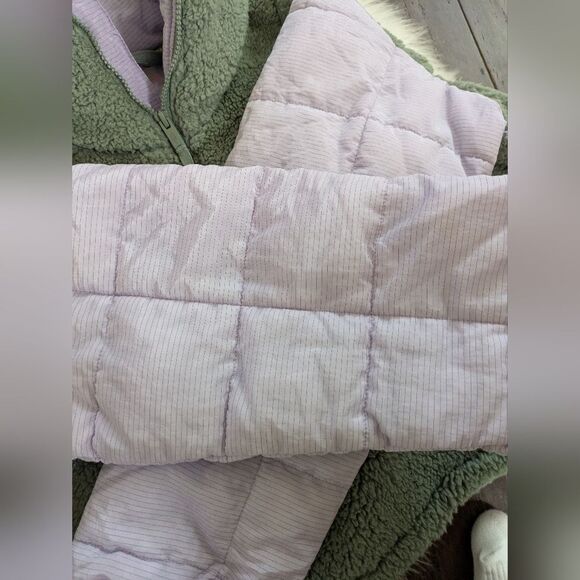 Free People Scenic Route Colorblock Pullover Sweatshirt Jacket Sherpa Teddy XS - Picture 9 of 12